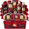 Christmas Gifts from Daughter and Son, Spa Bath and Body Gift Set, Exotic Rose Gift Basket for Women & Men, Thank You, Birthday, Mom, Personalized Gifts with Body Scrub, Bubble Bath, Lotion & More view 1