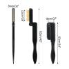 G2PLUS 2PCS Folding Eyelash Comb, Eyelash Separator Tool, Black Eyebrow Comb Metal Teeth, Eyelash Brush Tool for Lash & Brow view 2