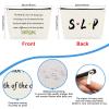 Speech Therapist Gift Makeup Bag Gift for SLP Women Speech Pathology Gifts Cosmetic Bag Pouch Speech Language Pathologist Gift Appreciation Gifts Thank You Gift Thanksgiving Gift for Speech Therapist view 2