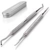 FAMILIFE L07 100% Stainless Steel Ingrown Toenail File and Lifter Double Sided Manicure Pedicure Kit Professional Nail Clippers Set Women 12 Pieces view 3