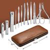 FAMILIFE L07 100% Stainless Steel Ingrown Toenail File and Lifter Double Sided Manicure Pedicure Kit Professional Nail Clippers Set Women 12 Pieces view 4