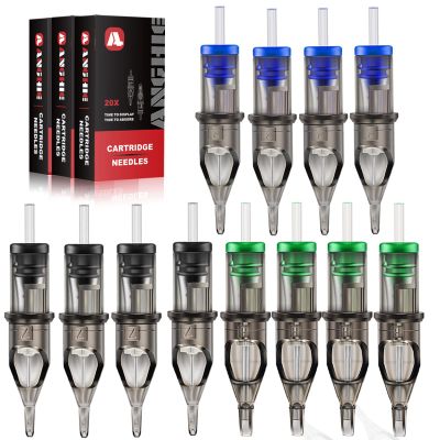 Tattoo Cartridge Needles - Anghie 60pcs Tattoo Needles Mixed 5RL 7RL 9RL 5RS 7RS 9M1 for Liner and Shader