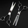 Hair Cutting Scissors, Japan 440c steel red Skull 6 inch hair scissors hair cutting barber haircut thinning shears Hairdresser scissors BY ZZYY (Color : Set with bag) view 2