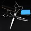 Hair Cutting Scissors, Japan 440c steel red Skull 6 inch hair scissors hair cutting barber haircut thinning shears Hairdresser scissors BY ZZYY (Color : Set with bag) view 3
