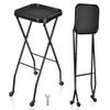 BYOOTIQUE Salon Folding Rolling Tray Station Service Trolley Salon Cart Storage Cart for Barber Shop Medical Tray for Easy Storage view 1