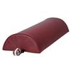 Master Massage 6 inch Half Round Bolster,Semi-Round Massage Bolster Pillow Cushion,100% PU Upholstery Massage Bolster (Burgundy) view 2