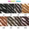 12Inch Synthetic Fluffy Crochet Hair Locs Ombre Braiding Hair Extensions 10Strands/P Fashion For Women #1B 12inches 12Pcs/Lot view 3