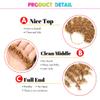 12Inch Synthetic Fluffy Crochet Hair Locs Ombre Braiding Hair Extensions 10Strands/P Fashion For Women #1B 12inches 12Pcs/Lot view 4