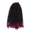 18" 22 Strands Water Wave Crochet Braids Hair Synthetic Mix Blonde Ombre Braiding Hair Extensions T1BBurgundy 18inches 1Pcs/Lot view 1