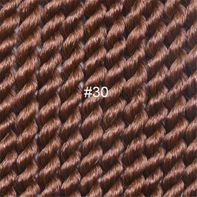 12" 18"12Roots/Pack Senegalese Big Crotchet Hair Extensions Synthetic Ombre Braiding Hair Crochet Braids 18 Colors #30 12inches 8Pcs/Lot