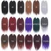 12" 18"12Roots/Pack Senegalese Big Crotchet Hair Extensions Synthetic Ombre Braiding Hair Crochet Braids 18 Colors #4 18inches 5Pcs/Lot view 3