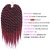 12" 18"12Roots/Pack Senegalese Big Crotchet Hair Extensions Synthetic Ombre Braiding Hair Crochet Braids 18 Colors #4 18inches 5Pcs/Lot view 4