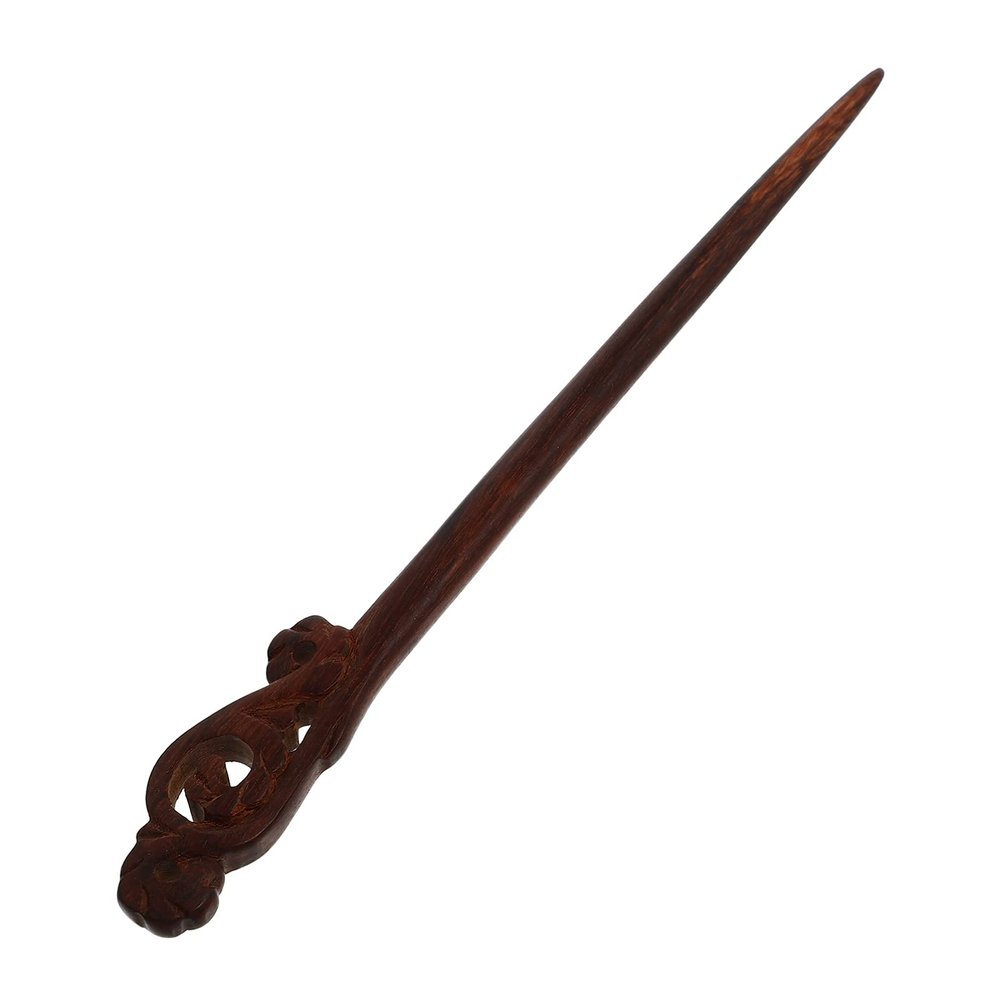 1pc Sandalwood Hairpin Step Shaker Retro Hair Stick Hair Decorations Womens Hair Clips Vinatge Hair Stick Asian Sticks for Hair Chinese Chopsticks Antique Simple Miss