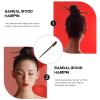 1pc Sandalwood Hairpin Step Shaker Retro Hair Stick Hair Decorations Womens Hair Clips Vinatge Hair Stick Asian Sticks for Hair Chinese Chopsticks Antique Simple Miss view 2