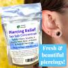 Urban ReLeaf Piercing Relief Sea Salt Concentrate AFTERCARE 6 oz. Bag! Makes 90 Cups! Safely Clean, Soothe, Gently Calm Irritated & Keloid Bump Piercings. Dead Sea Salt, Tea Tree, Rosemary view 3