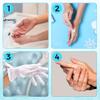 White Cotton Gloves for Eczema & Dry Hands- Washable Spa,Art Work,Photography, Jewellery and Cosmetic Inspection Gloves, Stretchable, Highly Breathable Perfect Fit for All (36 PCs) view 2