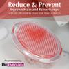 2-Pack Exfoliating Body Scrubber by Dylonic - Ingrown Hair & Razor Bump Solution - Silicone Back Scrubber - 4x3 Inch - Pre-Shave Body Exfoliator - Unisex Shower Essential - Orange view 2