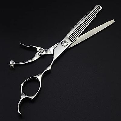 Hair Cutting Scissors, Professional japan 440c 6 inch hair scissors cutting barber haircut salon thinning shears hairdressing scissors BY ZZYY (Color : Thinning)