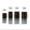 Healthcom 20 Packs 5g/5ml Empty Amber Glass Cream Jar Pot Bottle Cosmetic Cream Lotion Bottle Vials with Black Lids Refillable Glass Jar Makeup Sample Container for Lotion Creams Salve Lip Balms view 2