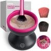 Alyfini Electric Makeup Brush Cleaner Machine, Powerful Friction Removes Residue on Make up Brushes Set/Sponge/Powder Puffs, Efficient Cleaning, Portable Spinning Washer, Save Cleanser & Shampoo view 1