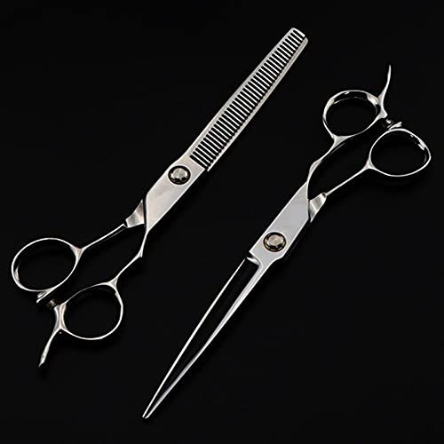 Hair Cutting Scissors, Professional japan 440c 9cr13 steel 6 ' bearing hair scissors cutting barber tools haircut thinning shears hairdresser scissors BY ZZYY (Color : 6 inch set)