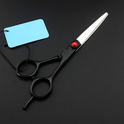 Hair Cutting Scissors, Professional japan 440c 6 inch black cut hair scissors cutting barber haircut thinning shears hairdressing scissors BY ZZYY (Color : Cutting)