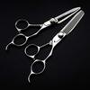 Hair Cutting Scissors, Japan steel 6 inch hair salon scissors beauty cutting barber haircut Curved Thinning shears hairdressing scissors BY ZZYY (Color : Set) view 1