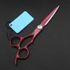 Hair Cutting Scissors, Japan 440c 9cr 6 inch red retro hair scissors cutting barber makeup haircut thinning shears hairdressing scissors BY ZZYY (Color : Set) view 3