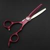 Hair Cutting Scissors, Japan 440c 9cr 6 inch red retro hair scissors cutting barber makeup haircut thinning shears hairdressing scissors BY ZZYY (Color : Set) view 4
