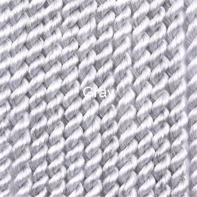 12" 18"12Roots/Pack Senegalese Big Crotchet Hair Extensions Synthetic Ombre Braiding Hair Crochet Braids 18 Colors #Silver Gray 12inches 5Pcs/Lot