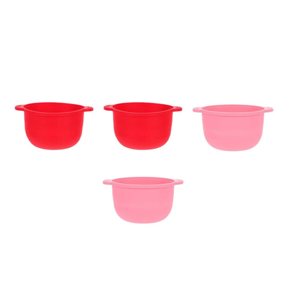 4pcs Depilatory Wax Bowl Silicone Wax Bowl Bean Melting s Folding s Folding Silicone Pot Hair Removal ing ing Supplies Home Accessory