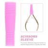 6Pcs Tip set manicure Pack Silica gel Tweezers Protective Covers Tweezer Covers pointed hat headgear Silicone Case eyelash tweezers manicure caps set view 4