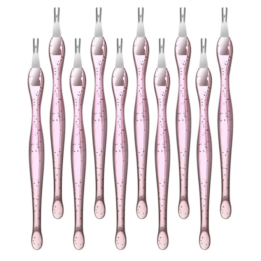 FOMIYES 10pcs Multi-functional Dead Skin Forks for Nail Art Nail Dead Skin Removers Easy to Use Cuticle Trimmers for Manicure and Pedicure Tools