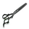 6 inch professional hairdressing sparse scissors carved dragon pattern salon hairdresser thinning tool high hardness stainless steel hairdressing view 2