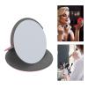 SOLUSTRE 2pcs Folding Pu Leather Pocket Mirrors for Women Chic Travel Makeup Mirror Portable Compact Handheld Beauty Blush Girls and Friends view 2