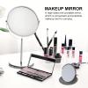 SOLUSTRE 2pcs Folding Pu Leather Pocket Mirrors for Women Chic Travel Makeup Mirror Portable Compact Handheld Beauty Blush Girls and Friends view 4