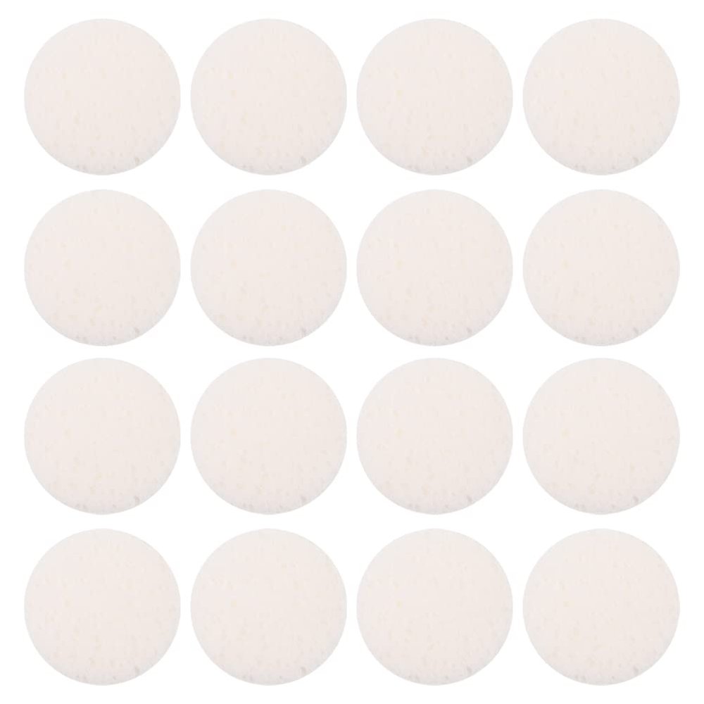 40pcs Face Wash Makeup Clean Sponge Small Cosmetics Puffs Reusable Face Rounds Makeup Powder Puffs Natural Loofa Woman Wood Pulp Cotton Variety Accessories