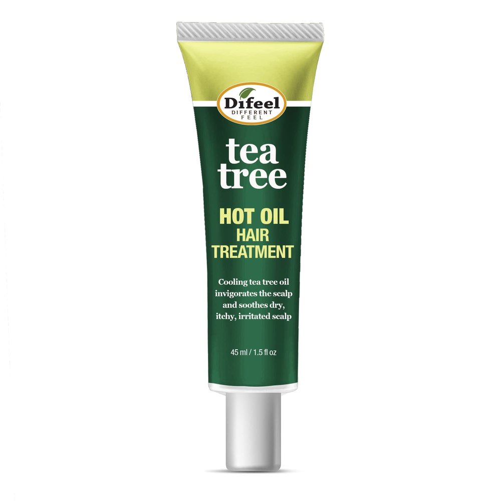 Difeel Hot Oil Hair Treatment with Tea Tree Oil 1.5 oz.