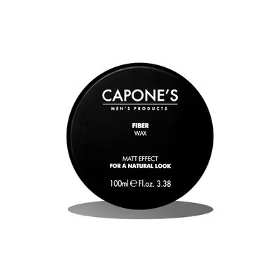 Capone's Fiber Hair Wax Matte Effect, Styling Wax For Men, All Hair Types (3.38 Fl Oz)