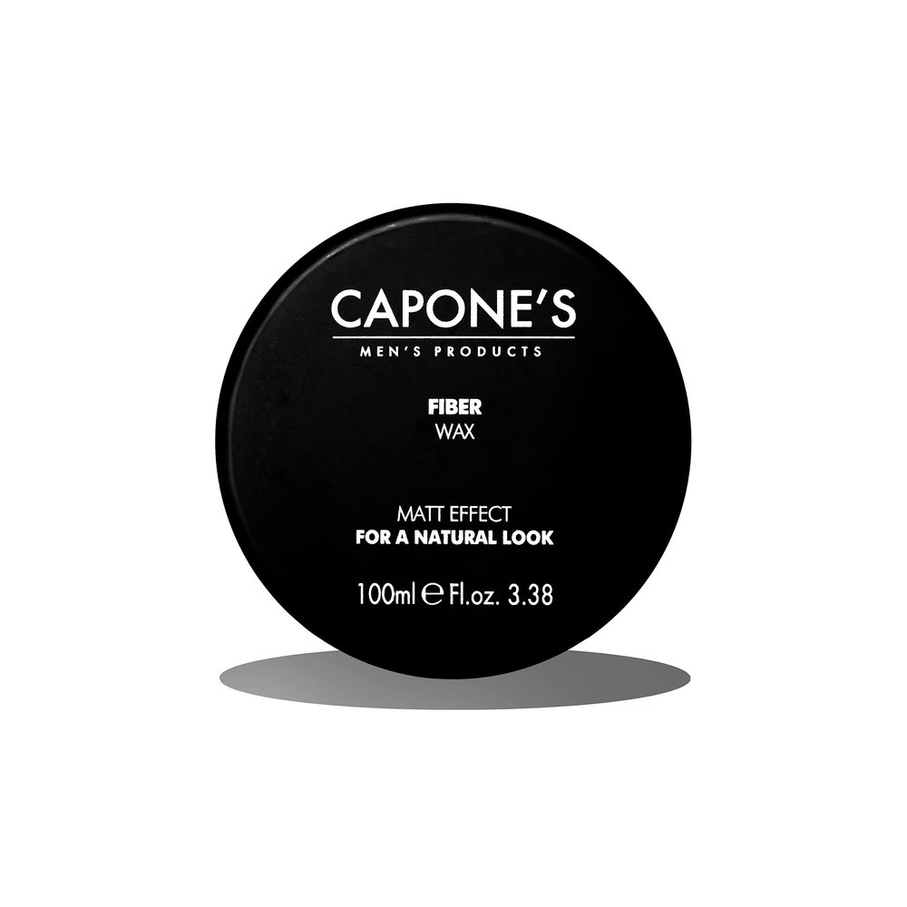 Capone's Fiber Hair Wax Matte Effect, Styling Wax For Men, All Hair Types (3.38 Fl Oz)