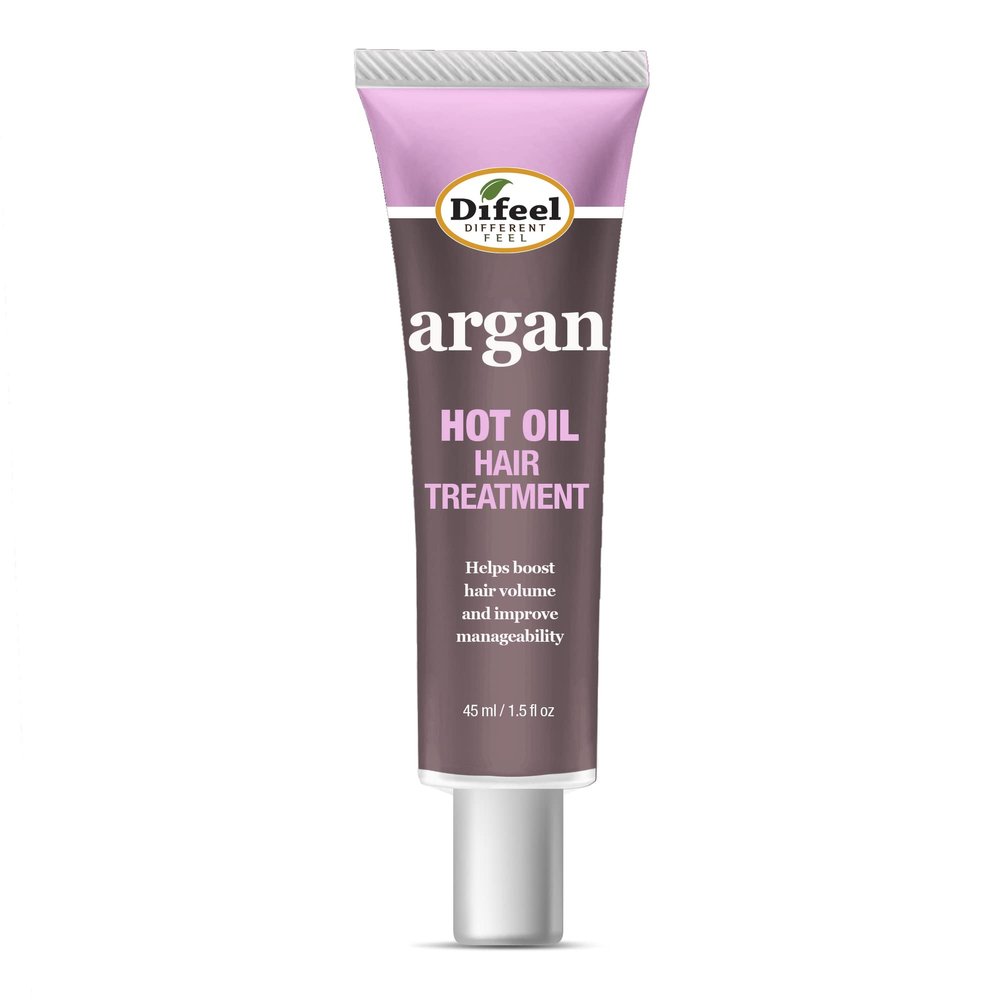 Difeel Hot Oil Hair Treatment with Argan Oil 1.5 oz.