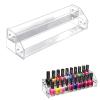 Nail Polish Organizer,2 Tier Clear Acrylic Nail Polish Holder,Trapezoid Nail Polish Display Rack Storage Rack,Storage Display Holder Table Stand,for Nail Polish Essential Oil Makeup view 1