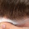 LLWear Toupee for Men Human Hair Mens Hair Pieces 0.06mm Soft Thin Skin Single Knotted Natural Wavy Men's Hair Replacement System with 8X10 Inch Cap #5(Dark Blonde Color) view 4