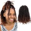 KAVSORAPI Passion Twist Hair,10 Inch Passion Twist Braiding Hair,Short Pre Looped Crochet Twist Jumbo Pre-twisted Two Strand Braids 8 Packs (T30/Ombre Medium Dark Brown) view 1