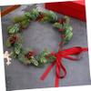 OSALADI Christmas Floral Headbands Christmas Wreath Crown Red Berry Headband Headpiece Head Wreath For Girls Women view 2