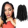 KAVSORAPI Passion Twist Hair,10 Inch Passion Twist Braiding Hair,Short Pre Looped Crochet Twist Jumbo Pre-twisted Two Strand Braids 8 Packs (1#/Jet Black) view 1