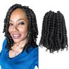 KAVSORAPI Passion Twist Hair,10 Inch Passion Twist Braiding Hair,Short Pre Looped Crochet Twist Jumbo Pre-twisted Two Strand Braids 8 Packs (2#/Off Black) view 1