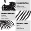 KAVSORAPI Passion Twist Hair,10 Inch Passion Twist Braiding Hair,Short Pre Looped Crochet Twist Jumbo Pre-twisted Two Strand Braids 8 Packs (2#/Off Black) view 3