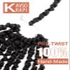 KAVSORAPI Passion Twist Hair,10 Inch Passion Twist Braiding Hair,Short Pre Looped Crochet Twist Jumbo Pre-twisted Two Strand Braids 8 Packs (2#/Off Black) view 4