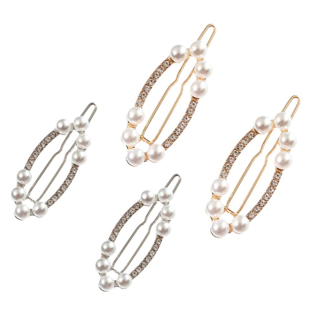 Beaupretty 4pcs Rhinestones Hair Clips for Women Elegant Barrette Creative Design for Daily Wear Special Occasions Hair Accessory for All Styles